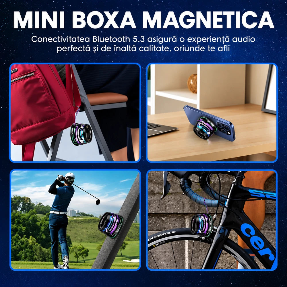 Boxa Bluetooth Magnetica Portabila