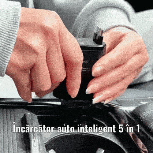 Încărcător auto inteligent 5 în 1